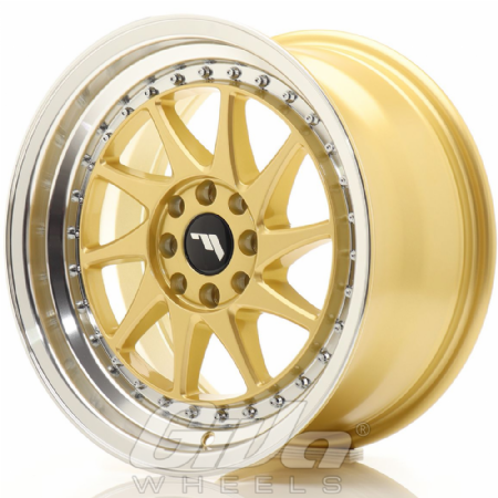 Japan Racing JR26 Multi Gold with polished lip