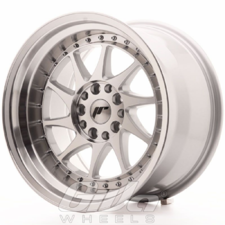 Japan Racing JR26 Multi Silver with polished face and lip