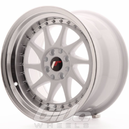 Japan Racing JR26 Multi White with polished lip