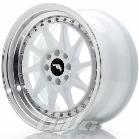 Japan Racing JR26 Multi White with polished lip