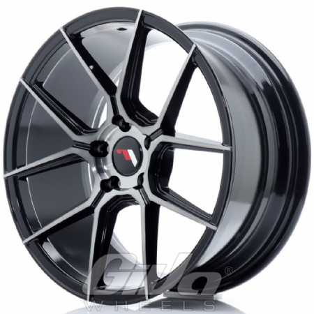 Japan Racing JR30 Blind Brushed black with tinted grey face