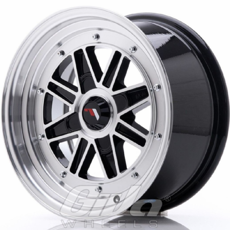 Japan Racing JR31 Blind Black with polished face and lip