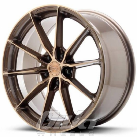 Japan Racing JR37 Blind Platinum bronze with polished bronze face