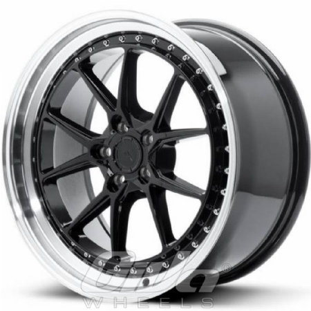 Japan Racing JR39 Blind Black with polished face and lip