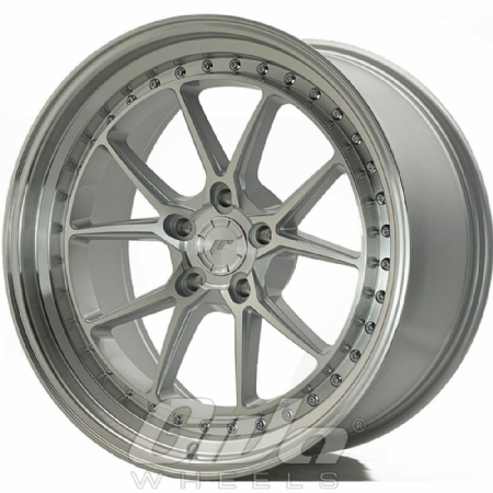 Japan Racing JR39 Blind Silver with polished face and lip