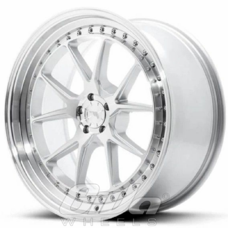 Japan Racing JR39 Blind Silver with polished face and lip