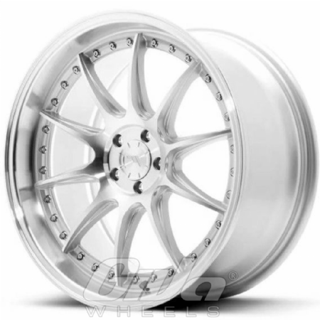 Japan Racing JR41 Blind Silver with polished face and lip