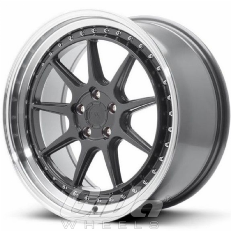 Japan Racing JR47 Blind (Flow Forged) Hyper grey with polished lip