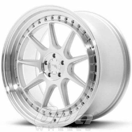 Japan Racing JR47 Blind (Flow Forged) Silver with polished face and lip