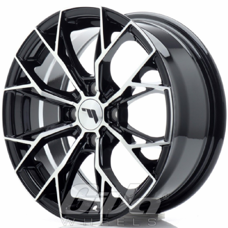 Japan Racing JR49 4H Black with polished face