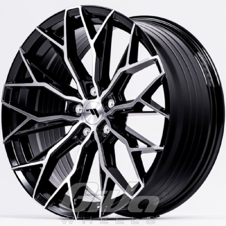 Japan Racing JR49 5H Blind Black with polished face