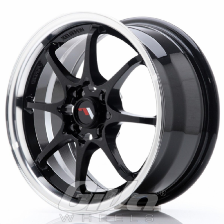 Japan Racing JR5 4H Black with polished lip
