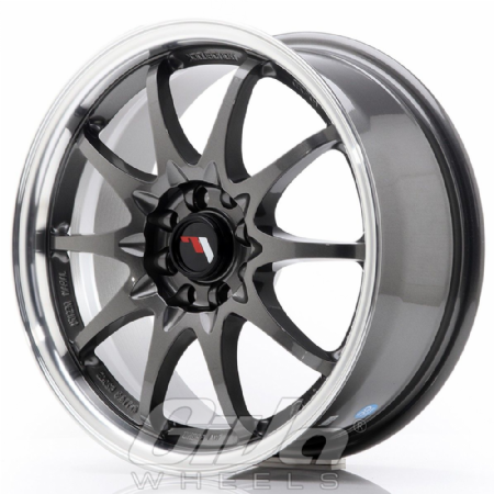 Japan Racing JR5 Multi Gunmetal with polished lip
