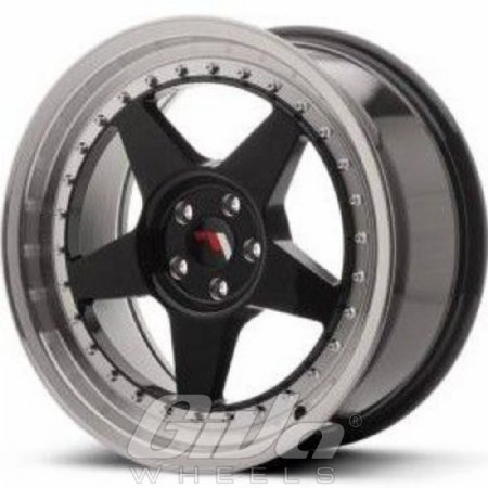 Japan Racing JR6 Black with polished lip