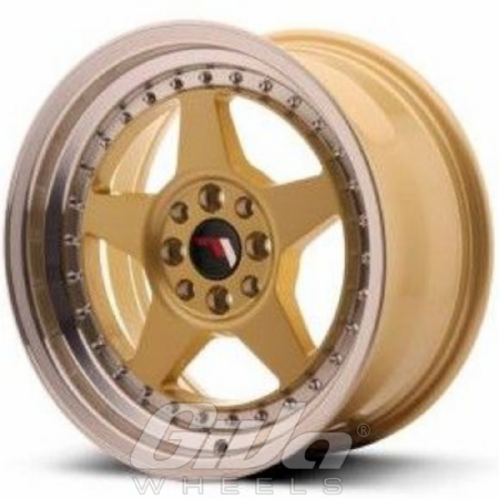 Japan Racing JR6 Multi Gold with polished lip