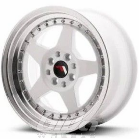 Japan Racing JR6 Multi White with polished lip