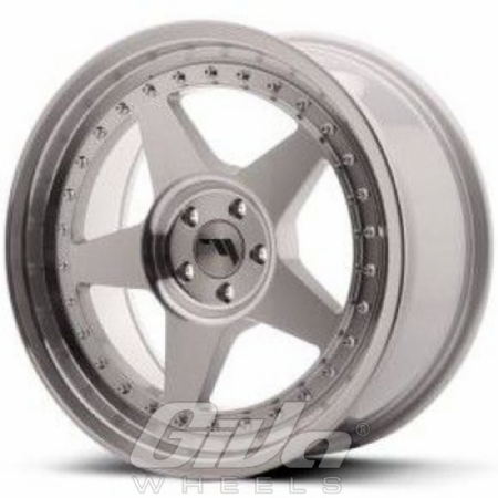 Japan Racing JR6 Silver with polished face and lip