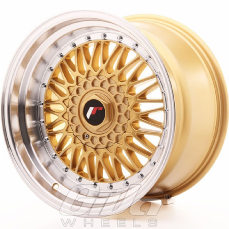 Japan Racing JR9 Blind Gold with polished lip