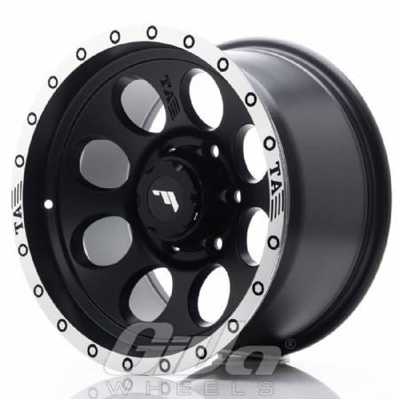 Japan Racing JRX4 Blind Matt black with polished lip