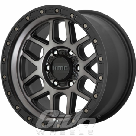 KMC KM544 Mesa Matt black with grey tint