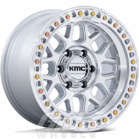 KMC KM549 GRS Silver with polished face