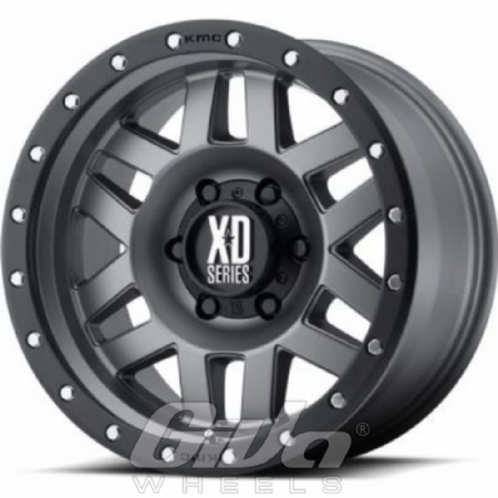 XD Series by KMC XD128 Machete Matt grey with black ring