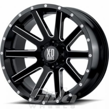 XD Series by KMC XD818 Heist Black with milled accents