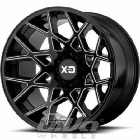 XD Series by KMC XD831 Chopstix Black with milled accents