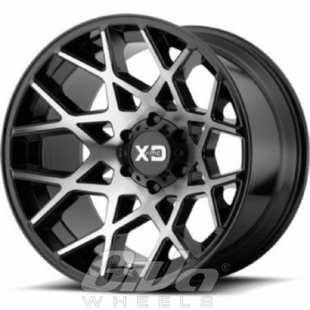 XD Series by KMC XD831 Chopstix Black with polished face