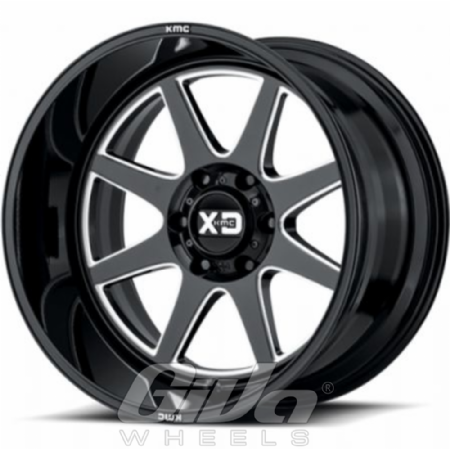 XD Series by KMC XD844 Pike Black with milled accents