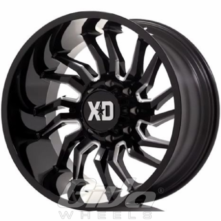 XD Series by KMC XD858 Tension Black with milled accents