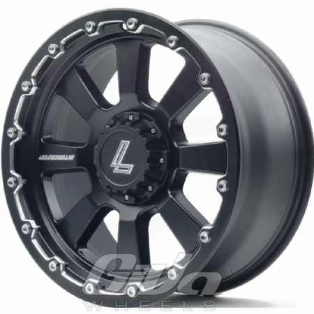 Lenso Intimidator 8 Matt black with champher edge