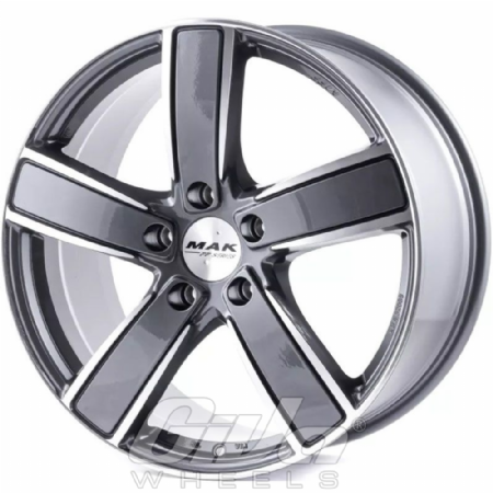 MAK Turismo (Flow Forged) Gunmetal with polished face - winter approved