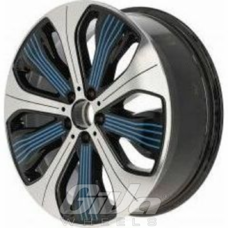 Mercedes-Benz OEM Wheels A2934010300 DEMO Black with polished face and blue accents