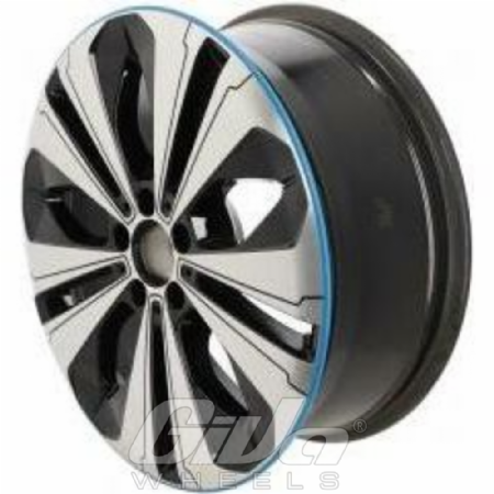 Mercedes-Benz OEM Wheels A2934011300 DEMO Black with polished face and blue lip