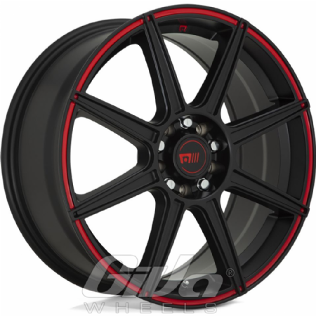 Motegi Racing CS8 Matt black with red lip