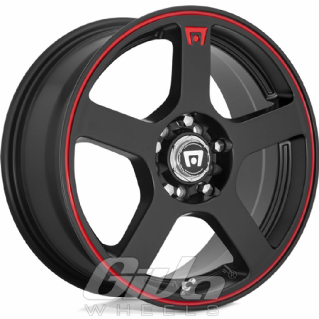 Motegi Racing FS5 Matt black with red lip