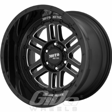 Moto Metal MO800 Deep Six Black with milled accents