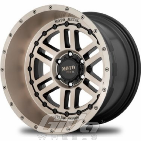 Moto Metal MO800 Deep Six Matt black with bronze tint polished face
