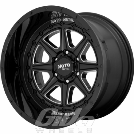 Moto Metal MO801 Phantom Black with milled accents