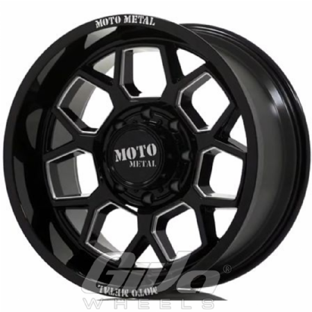 Moto Metal MO803 Banshee Black with milled accents