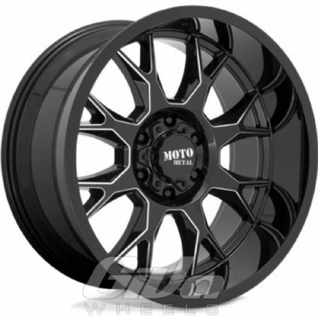 Moto Metal MO806 Black with milled accents