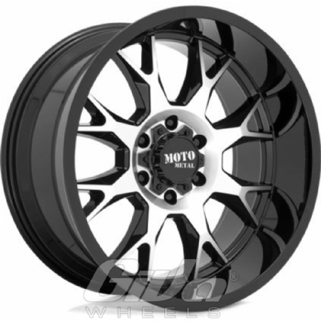 Moto Metal MO806 Black with polished face