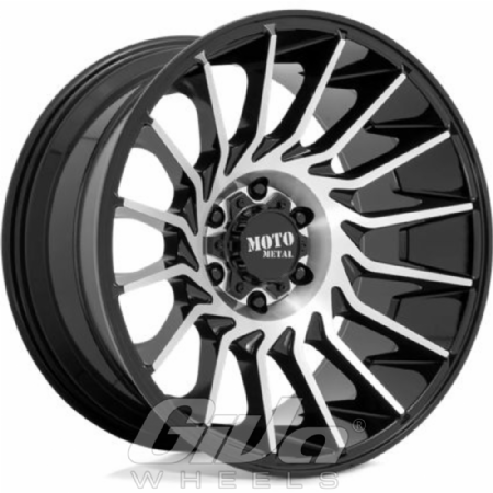 Moto Metal MO807 Black with polished face
