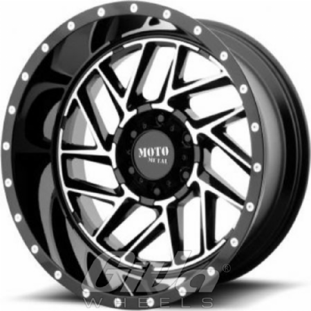 Moto Metal MO985 Breakout Black with polished face