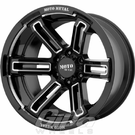 Moto Metal MO991 Rukus Black with milled accents