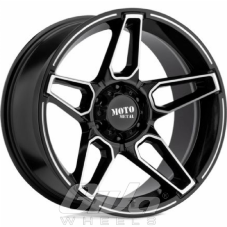 Moto Metal MO994 Fang Black with polished face