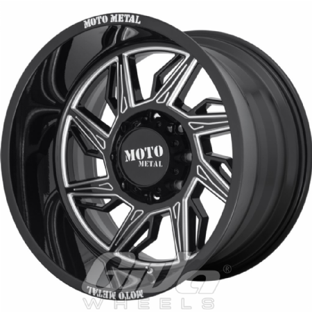 Moto Metal MO997 Hurricane Black with milled accents
