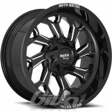 Moto Metal MO999 Black with milled accents