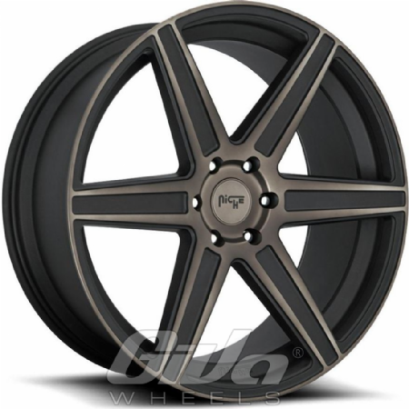 Niche Carina Matt black with dark tint polished face